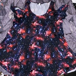Hot Topic Galaxy Plus Size Dress